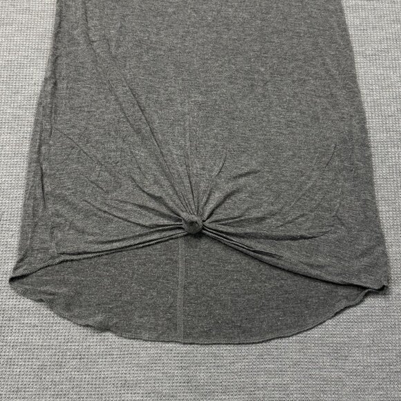Mossimo Supply Co Gray Racerback Tank Top Front Knot Detail T-Back Activewear XS - Picture 5 of 12
